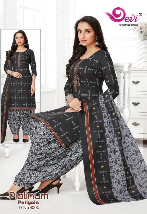 Devi Platinum Patiyala Vol-1Cotton Designer Patiyala Readymade Suit